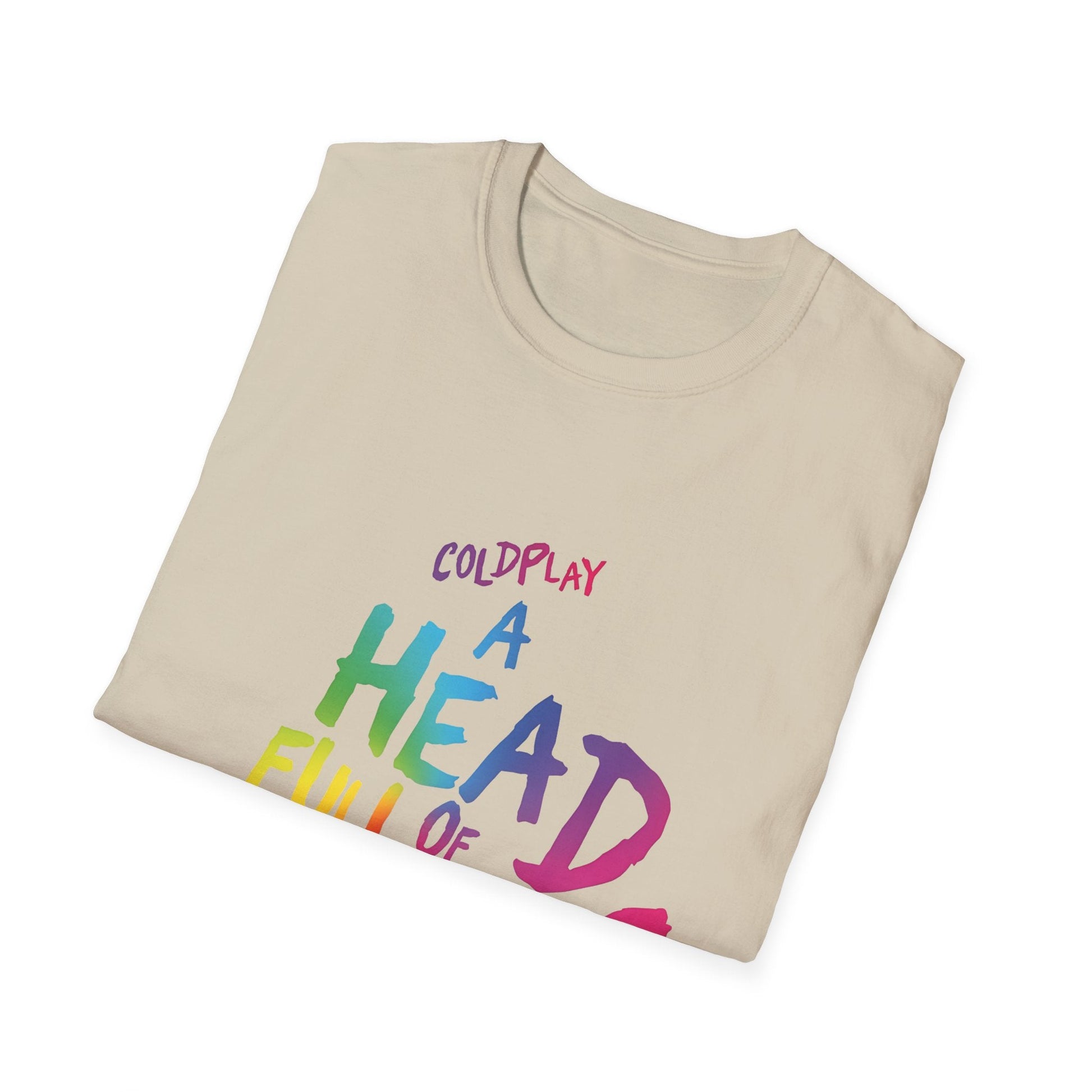 Unisex Softstyle T-Shirt Inspired by Coldplay’s Iconic A Head Full of Dreams Printify