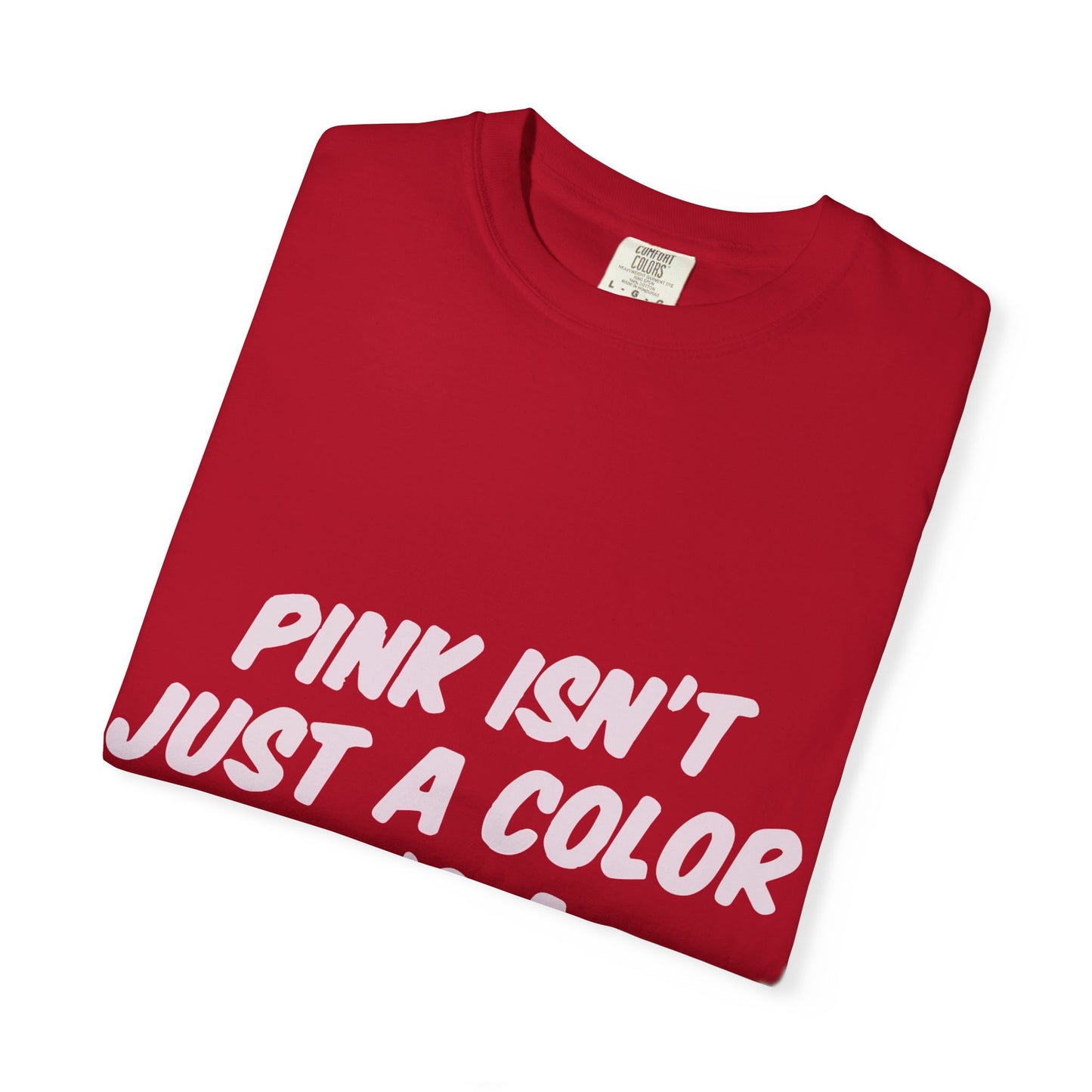 Lifestyle in Pink Unisex Garment-Dyed T-shirt - snazzymerch