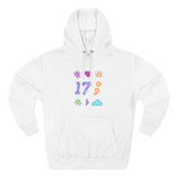 Symbols of 17 Aesthetic Three-Panel Fleece Hoodie - snazzymerch
