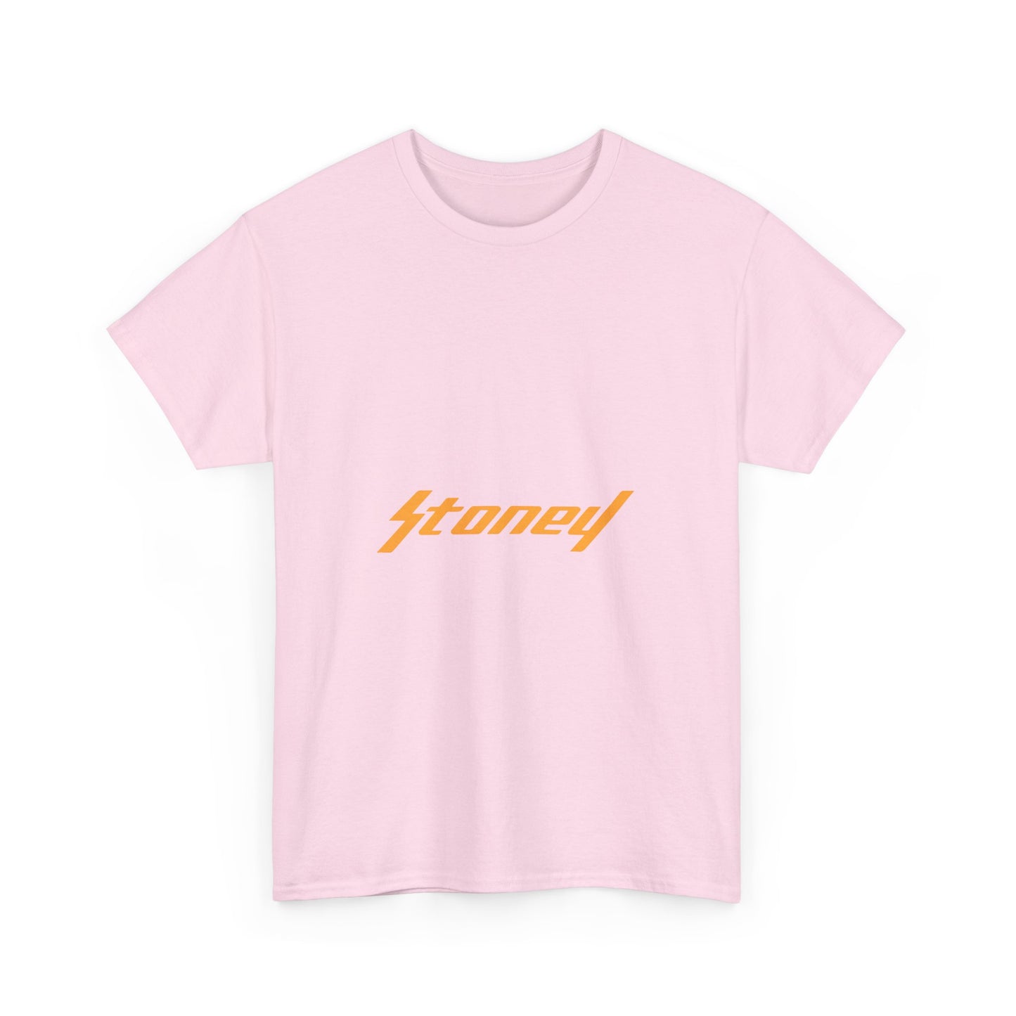 Orange Lightning Text Logo Unisex Heavy cotton Tee Printify