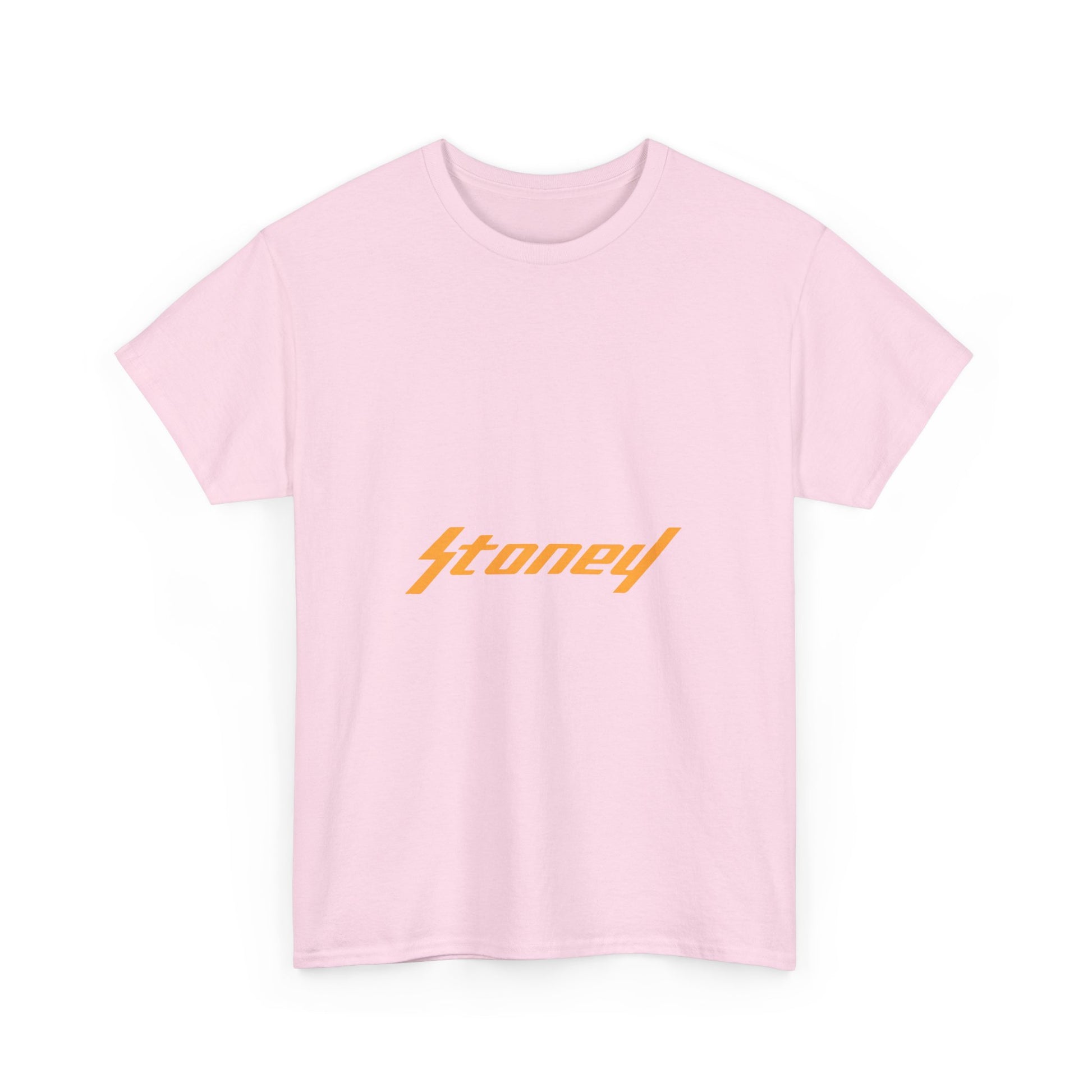 Orange Lightning Text Logo Unisex Heavy cotton Tee Printify