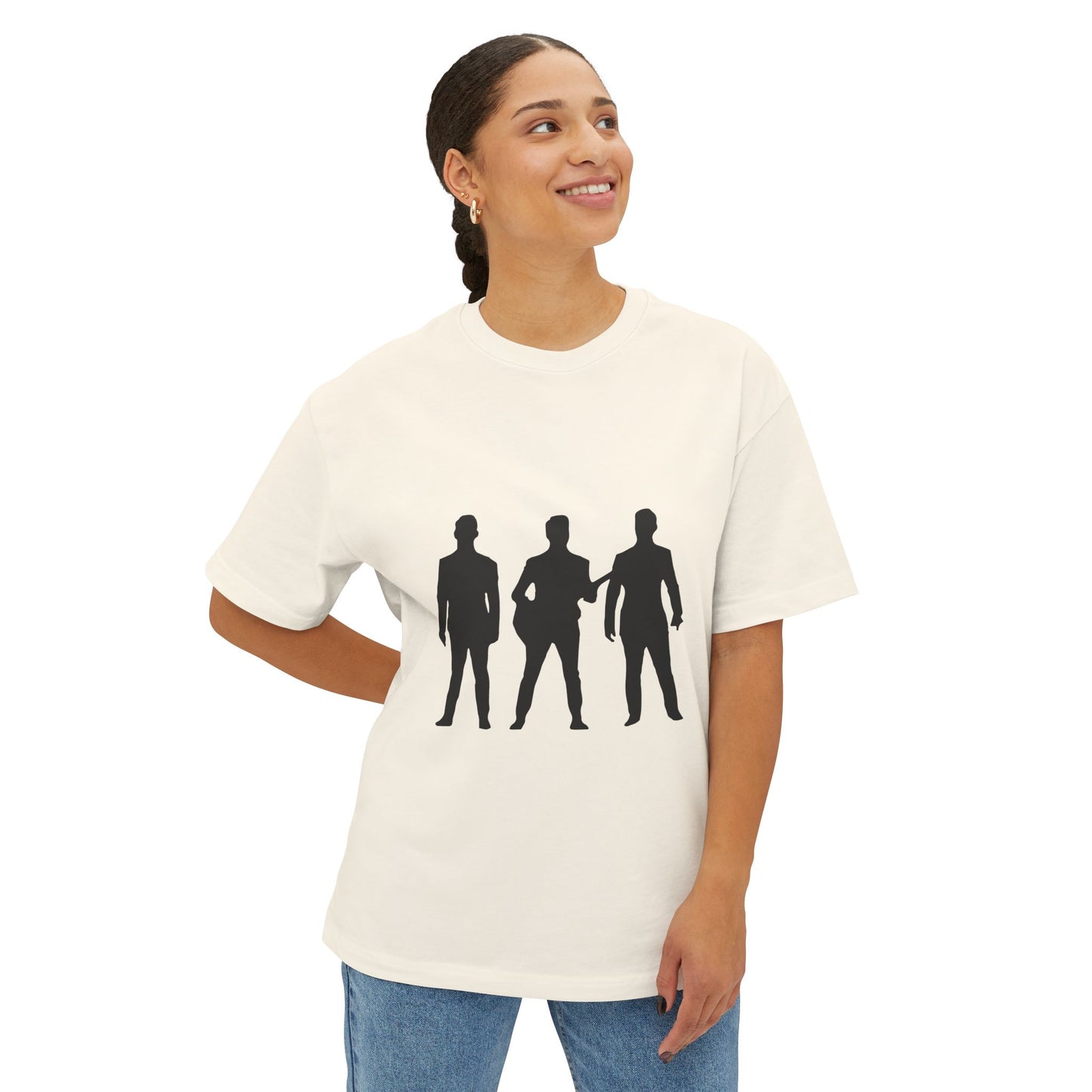 Trendy Black Unisex Oversized Boxy Tee - snazzymerch