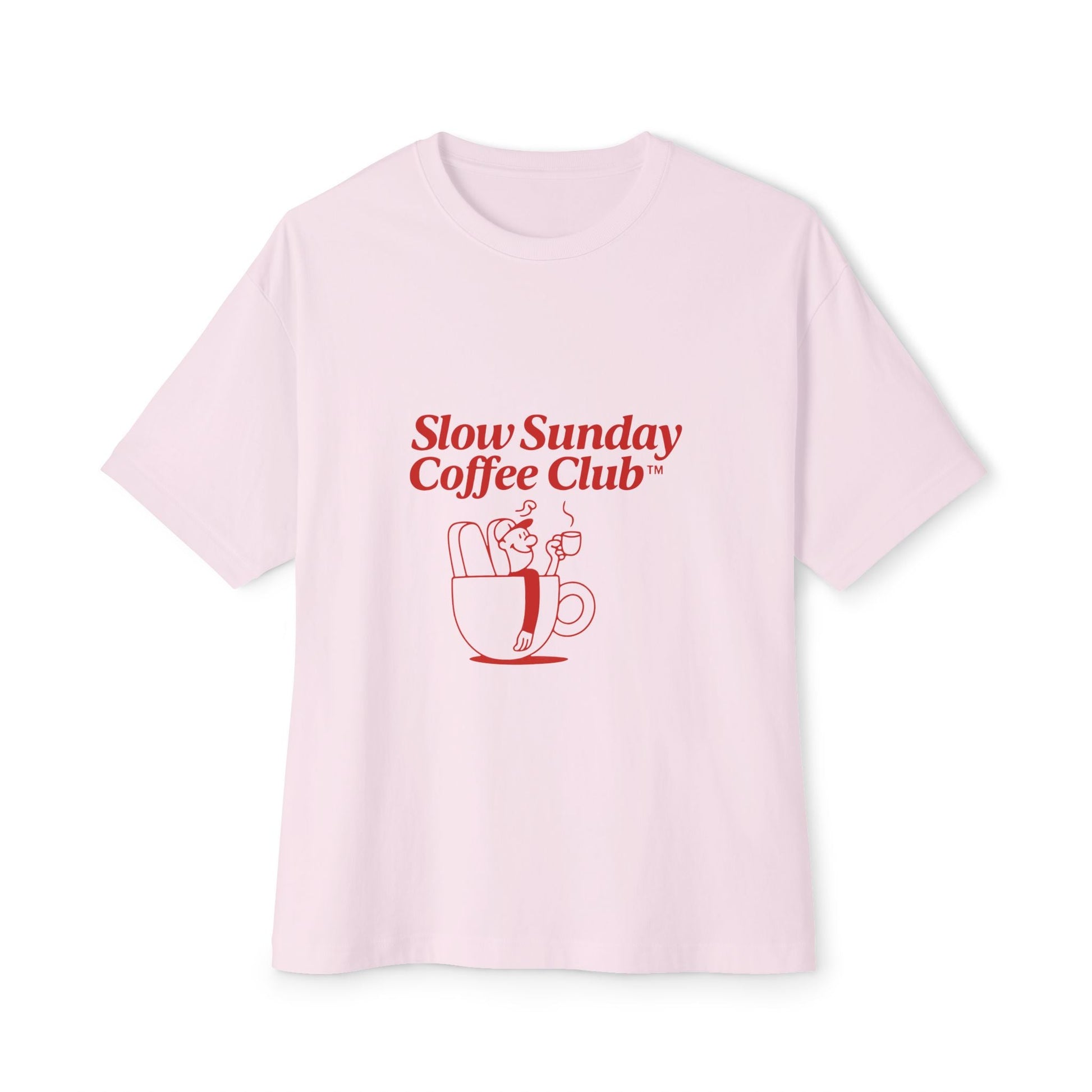 Unisex Oversized Tee – Snazzy Coffe Club Edition Printify