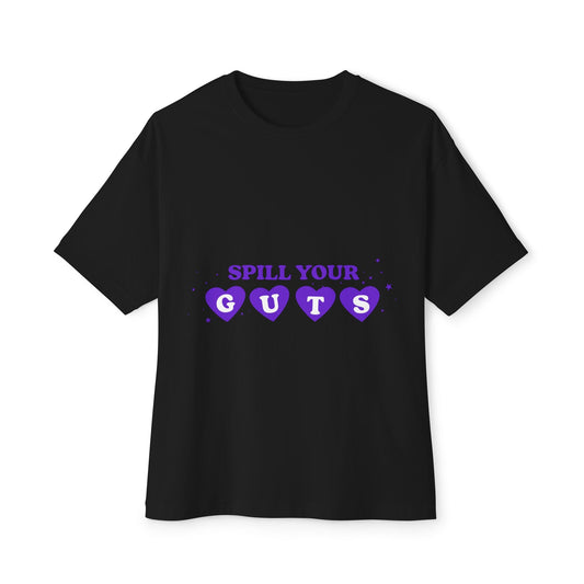 Spill Your Guts Heart-Oversized Tee Printify