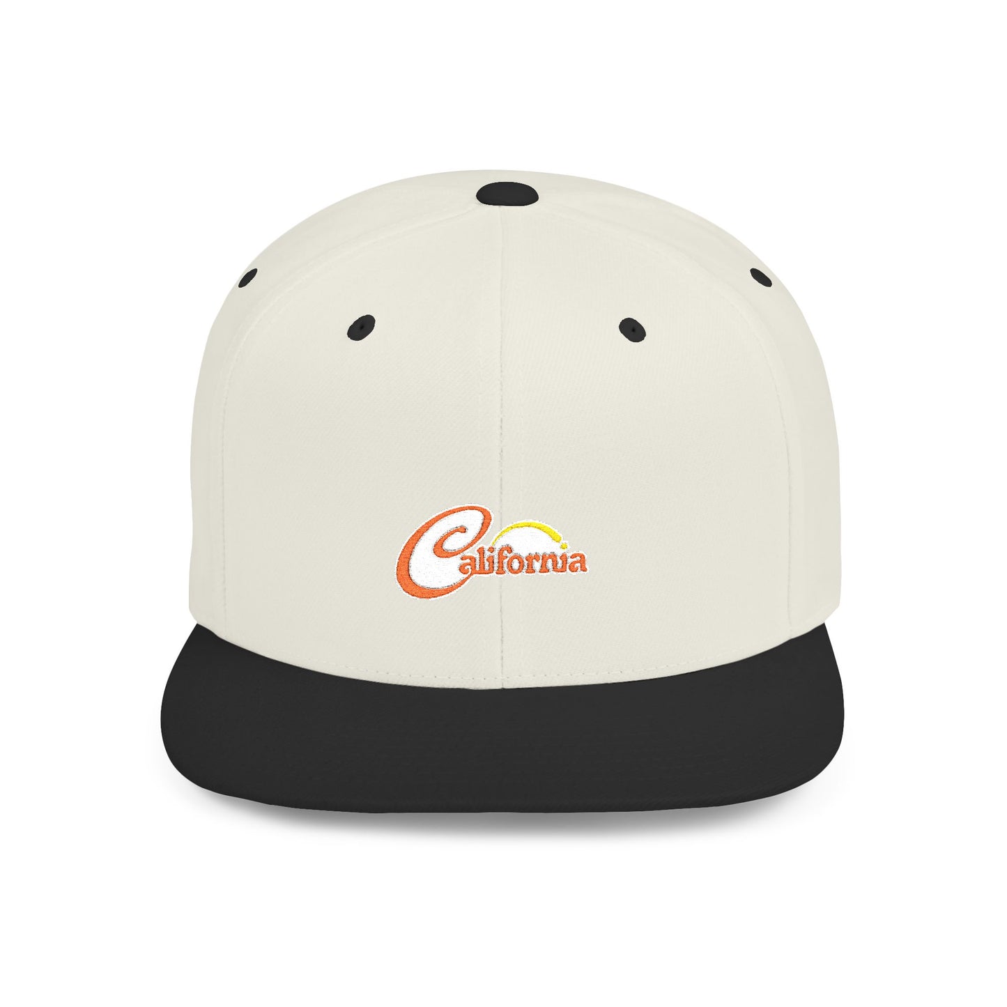 California Sunset Flat Bill Snapback - snazzymerch