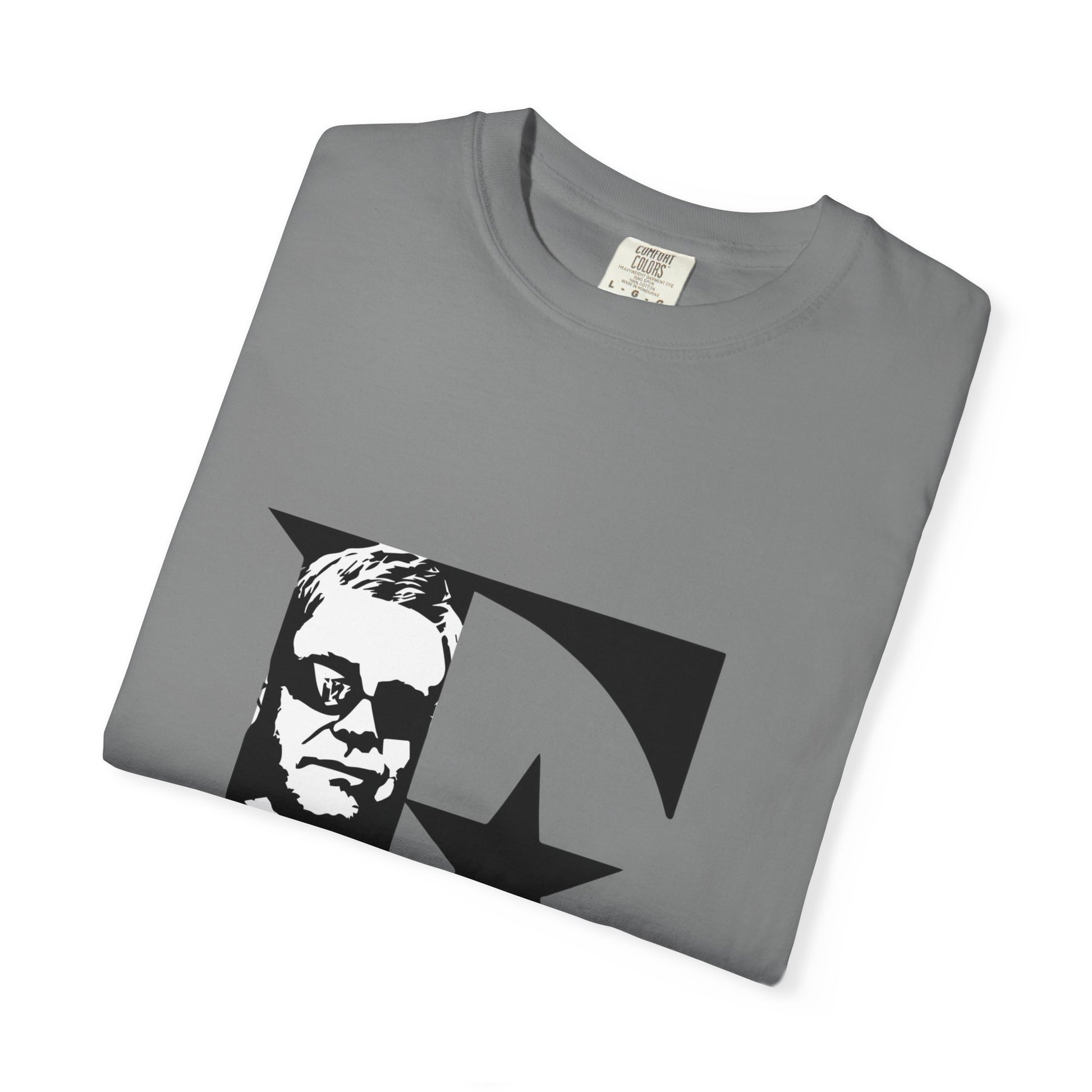 Black & White Portrait Unisex Garment-Dyed T-shirt - snazzymerch