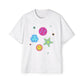 Color Pop Charm Patch Men's Heavy Oversized Tee - snazzymerch