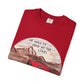 Hand-Drawn Desert Unisex Garment-Dyed T-shirt - snazzymerch