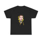 Cartoon Face with Sunflowers Unisex Heavy cotton Tee Printify