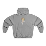 Yellow Glasses Portrait Men's NUBLEND® Hooded Sweatshirt - snazzymerch