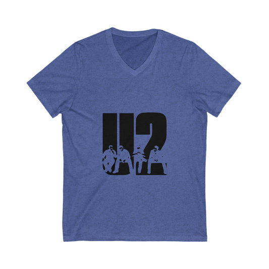 360 Graphic Unisex Jersey Short Sleeve V-Neck Tee - snazzymerch