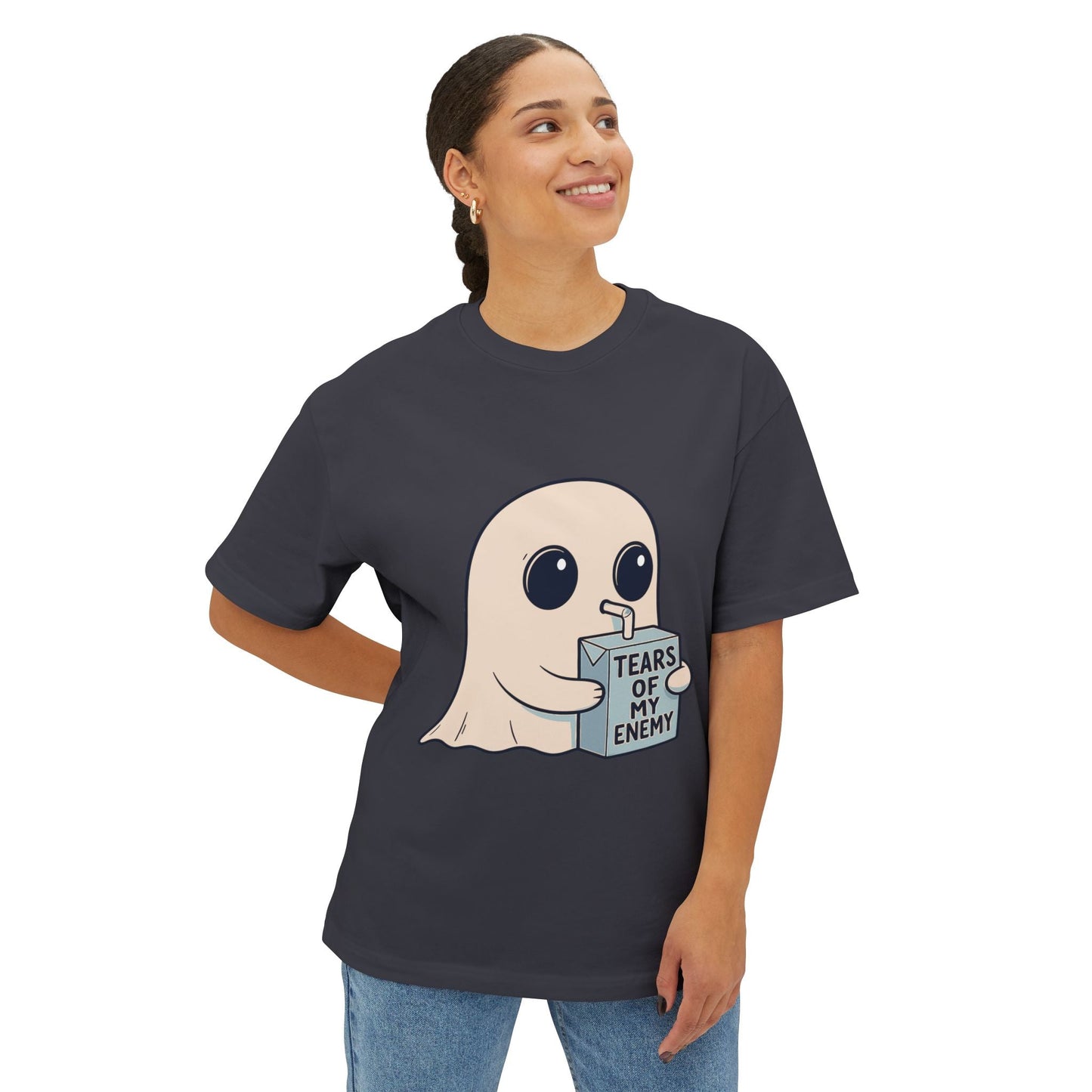 Oversized boxy Tee – Snazzy Tears Edition Printify