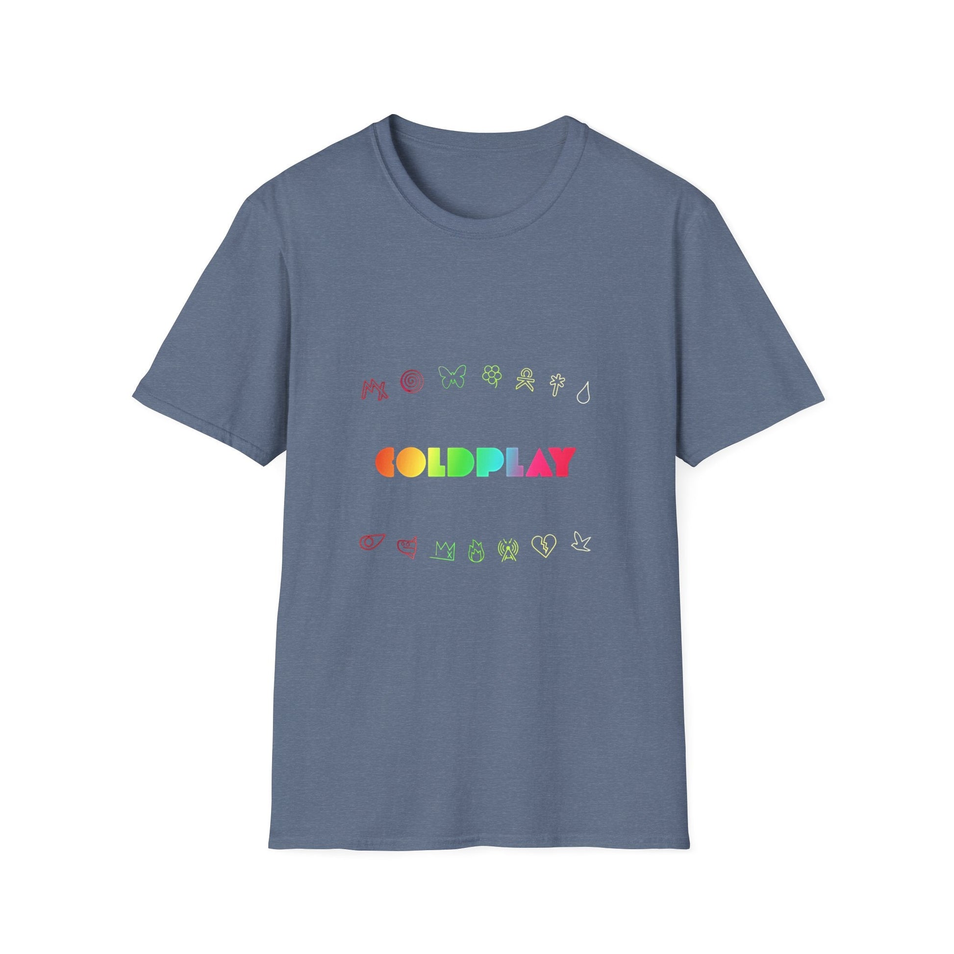 Unisex Softstyle T-Shirt Inspired by Coldplay’s Signage Printify