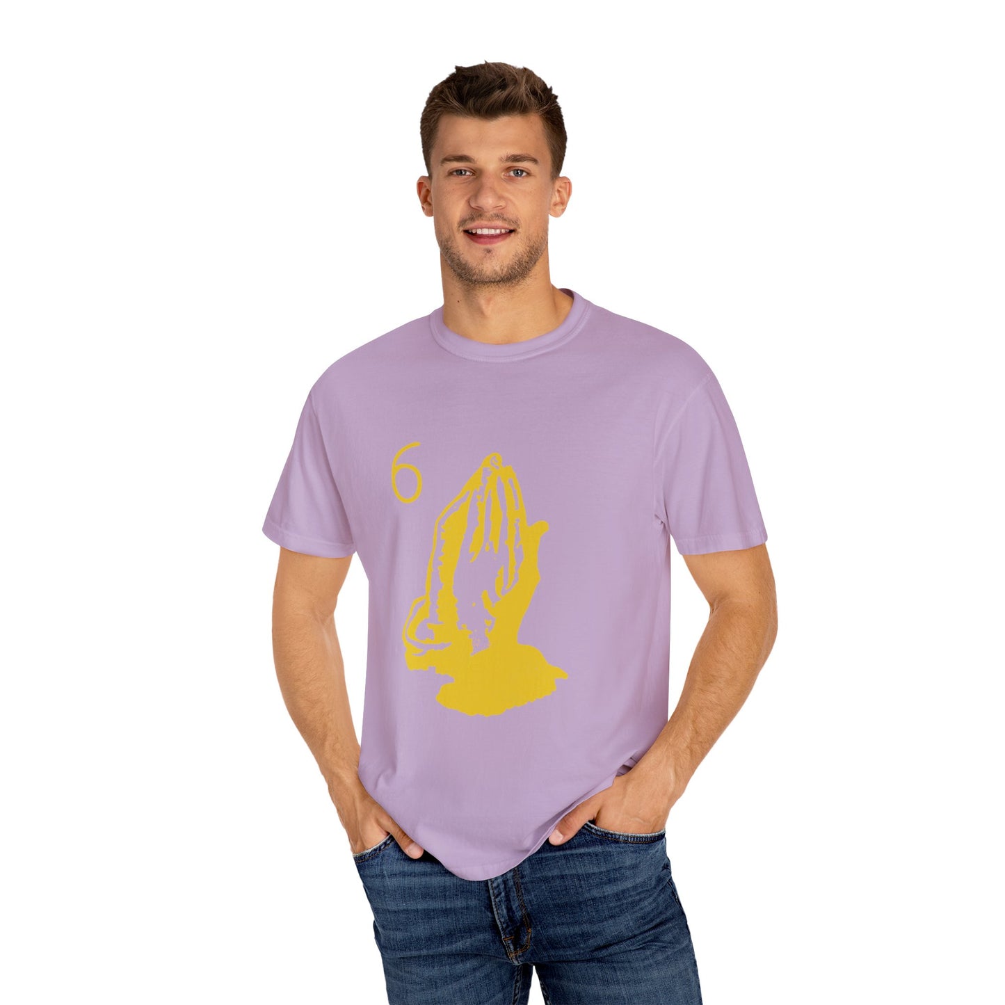 6 God Prayer Hands Dyed Tshirt Printify