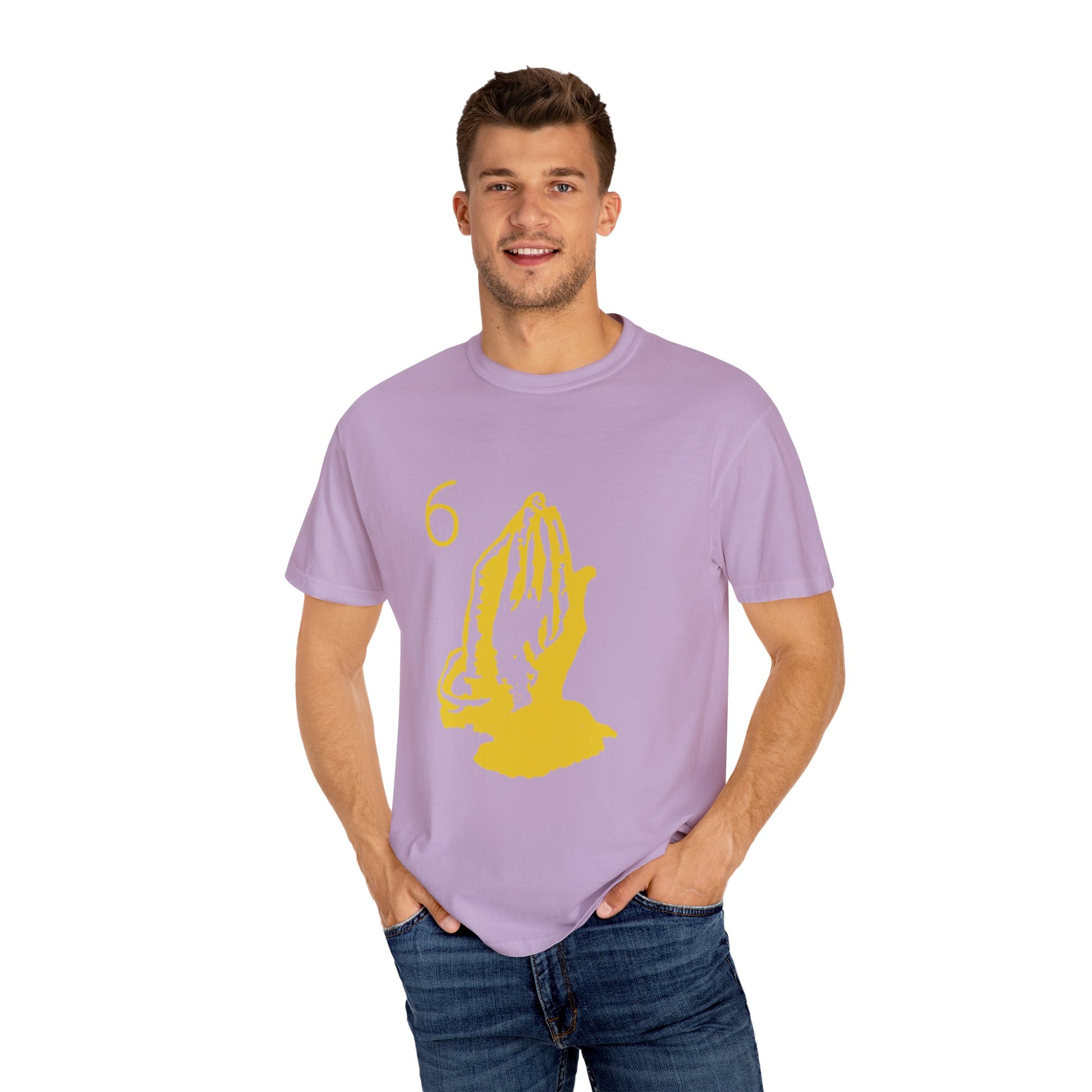 6 God Prayer Hands Dyed Tshirt Printify