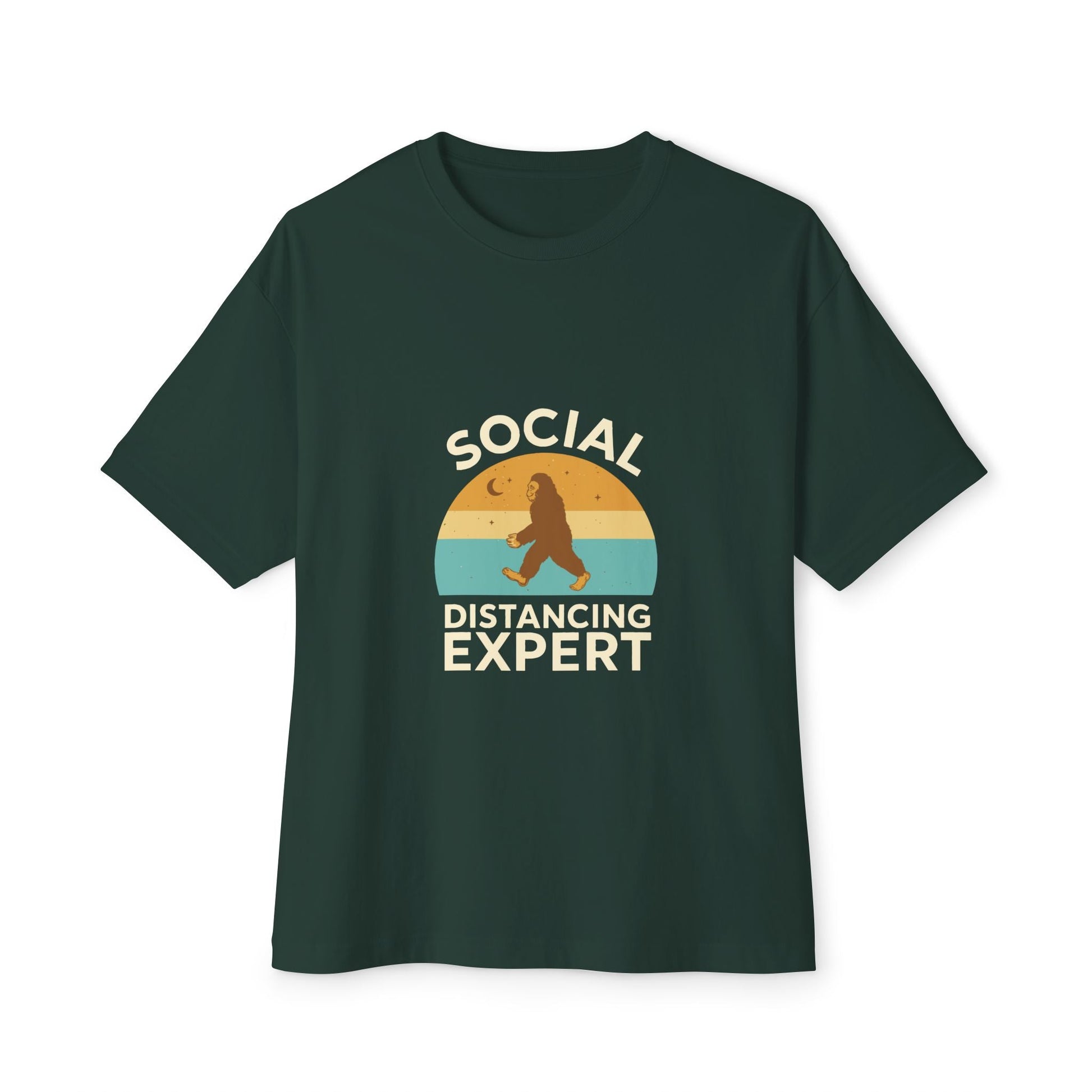 Oversized boxy Tee – Snazzy Social Distance Edition Printify