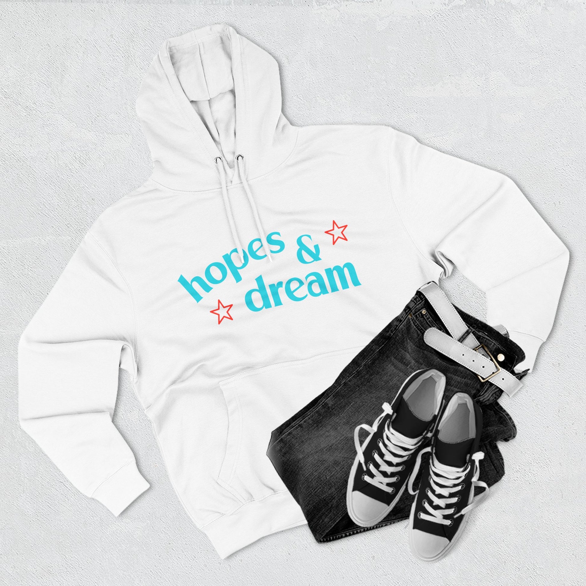 Hopes & Dreams Star Three-Panel Fleece Hoodie - snazzymerch