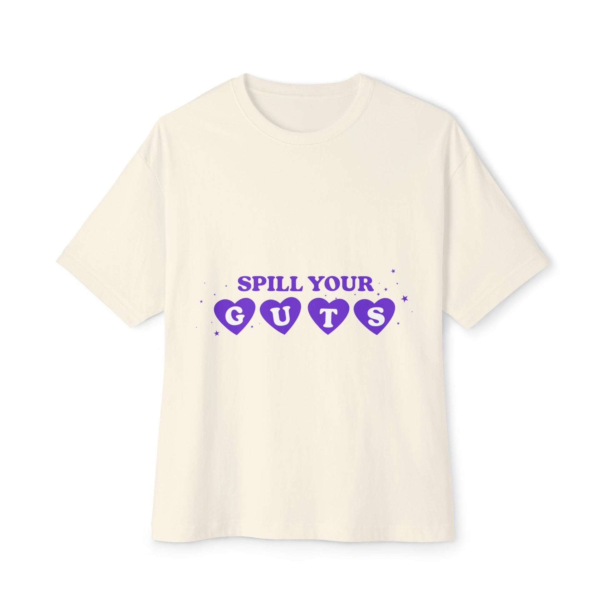 Spill Your Guts Heart-Oversized Tee Printify