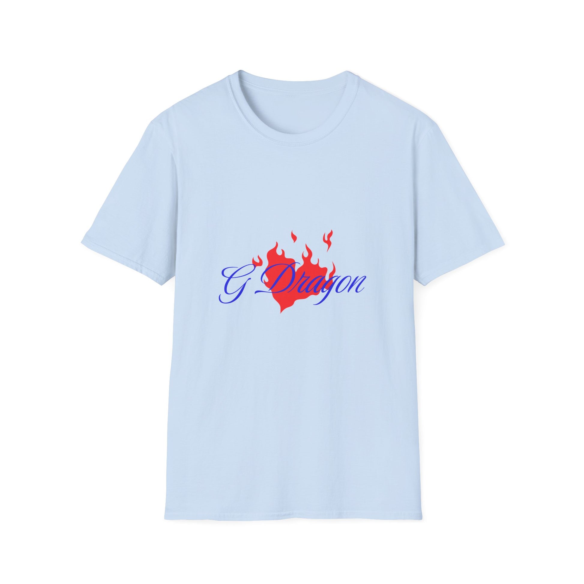 Heart on Fire Bold Script Unisex Softstyle Tee - snazzymerch
