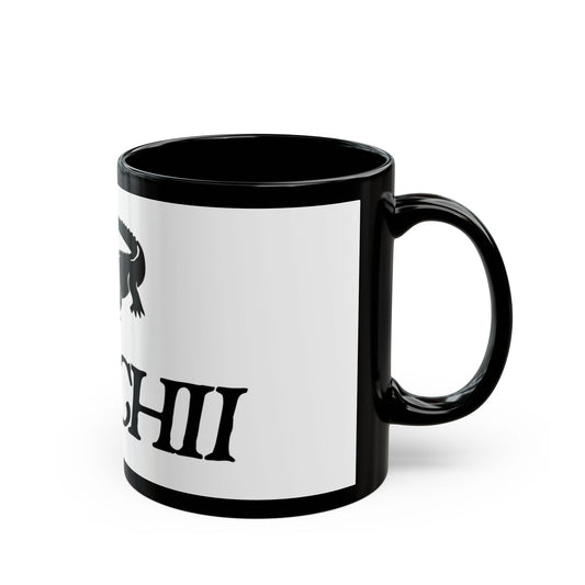 Red Typography Black Mug (11oz, 15oz) - snazzymerch