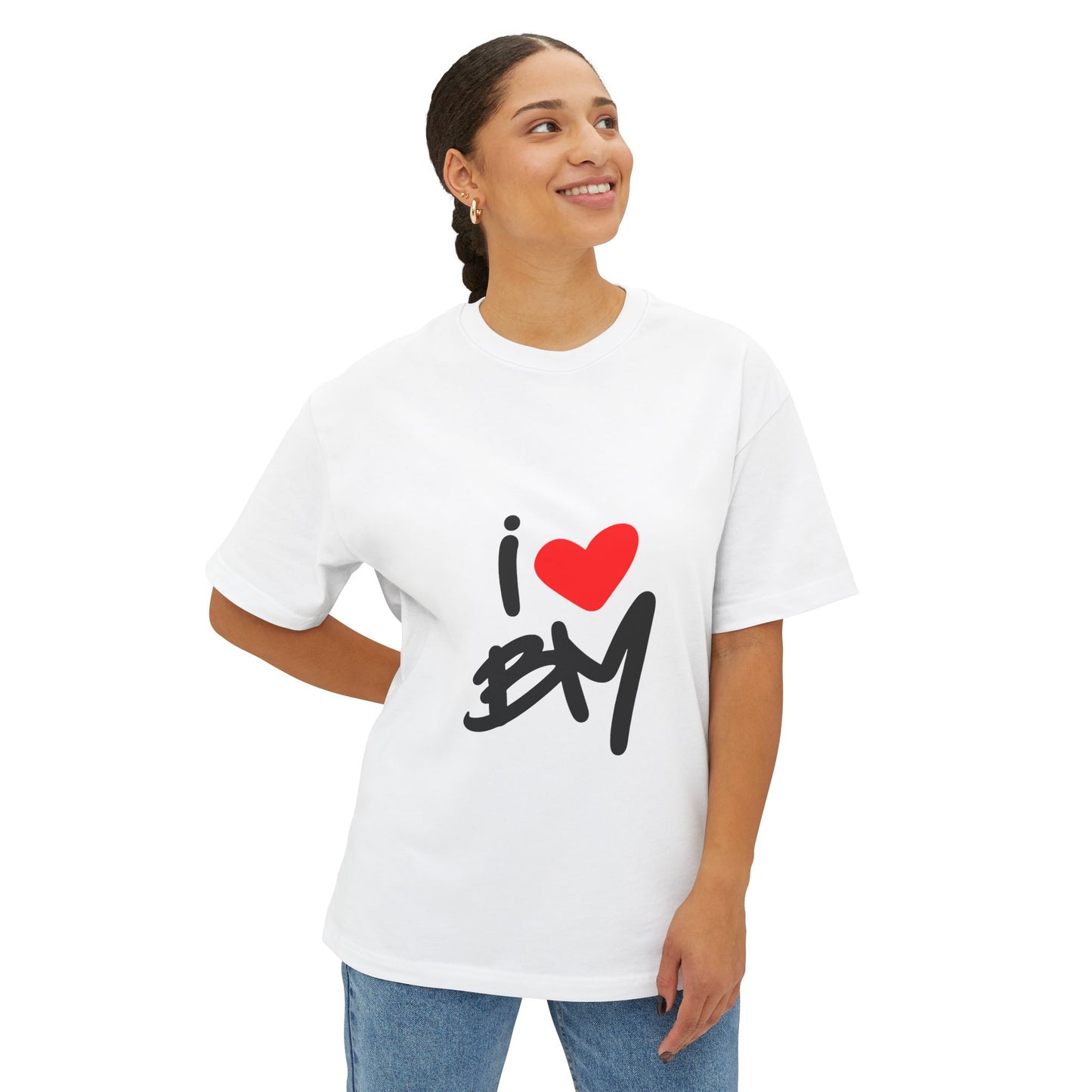 Sketch Love Groove Unisex Oversized Boxy Tee Printify