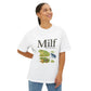 Unisex Oversized Tee – Snazzy Funny Milf Edition Printify