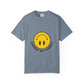Yellow Smiley Unisex Garment-Dyed T-shirt - snazzymerch