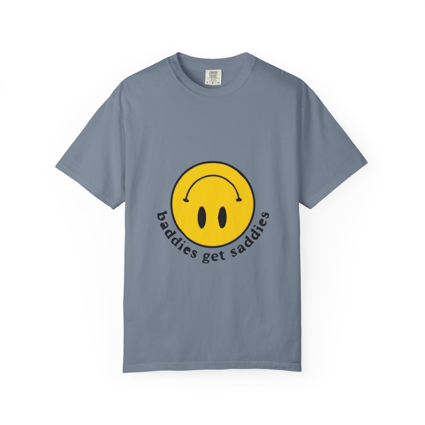 Yellow Smiley Unisex Garment-Dyed T-shirt - snazzymerch