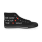 Triple Star Minimal Men's High Top Sneakers - snazzymerch