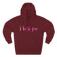 Pink Hope Smile Three-Panel Fleece Hoodie - snazzymerch