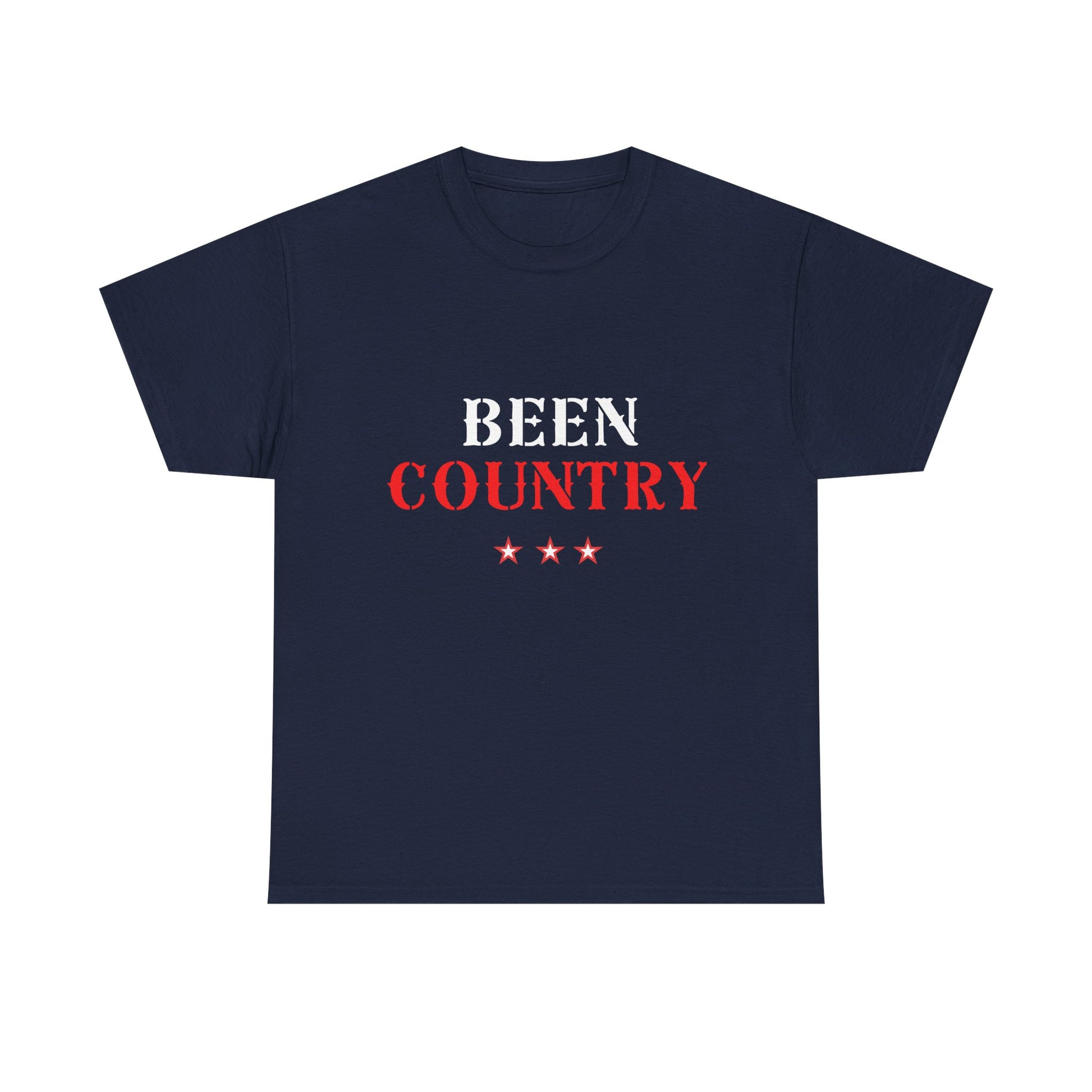 Red Country Western Star Unisex Heavy Cotton Tee - snazzymerch