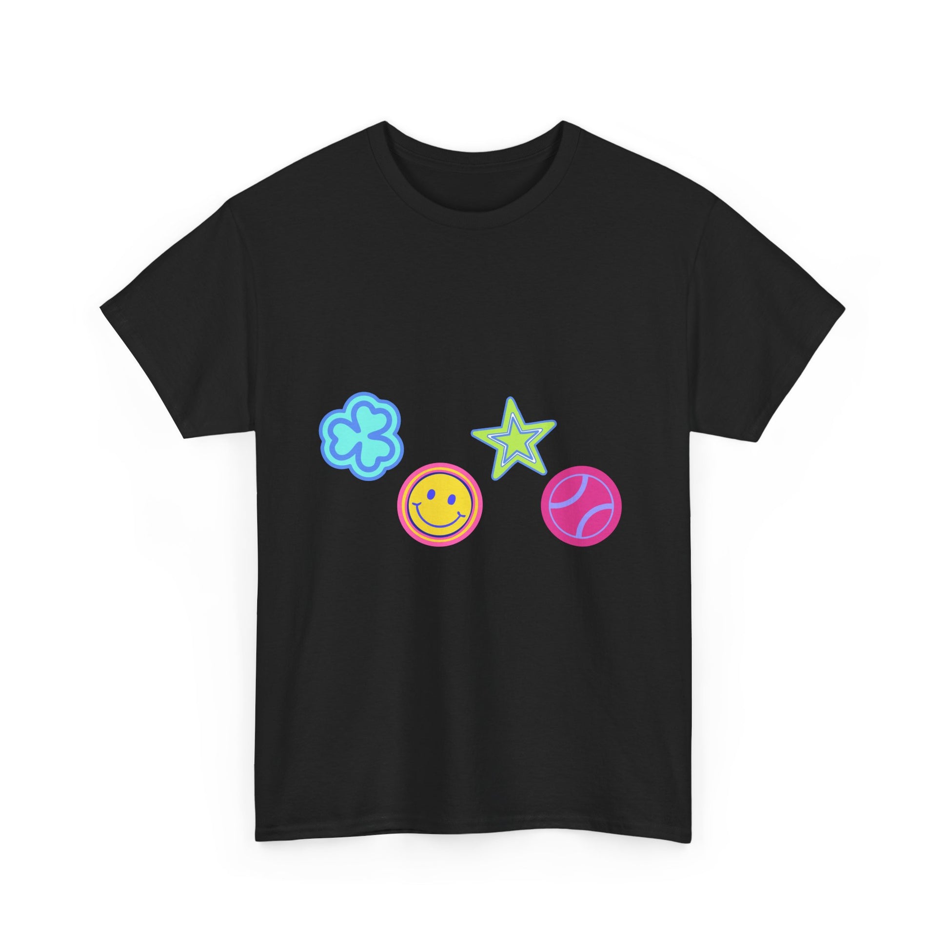 Lucky Star & Clover Patch Unisex Heavy Cotton Tee - snazzymerch