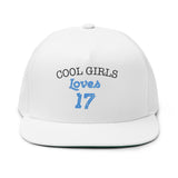 Love for 17 Graphic Flat Bill Cap (Embroidery) - snazzymerch