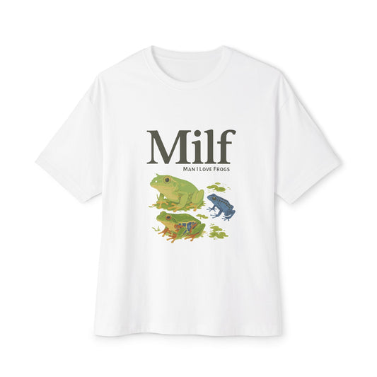 Unisex Oversized Tee – Snazzy Funny Milf Edition Printify