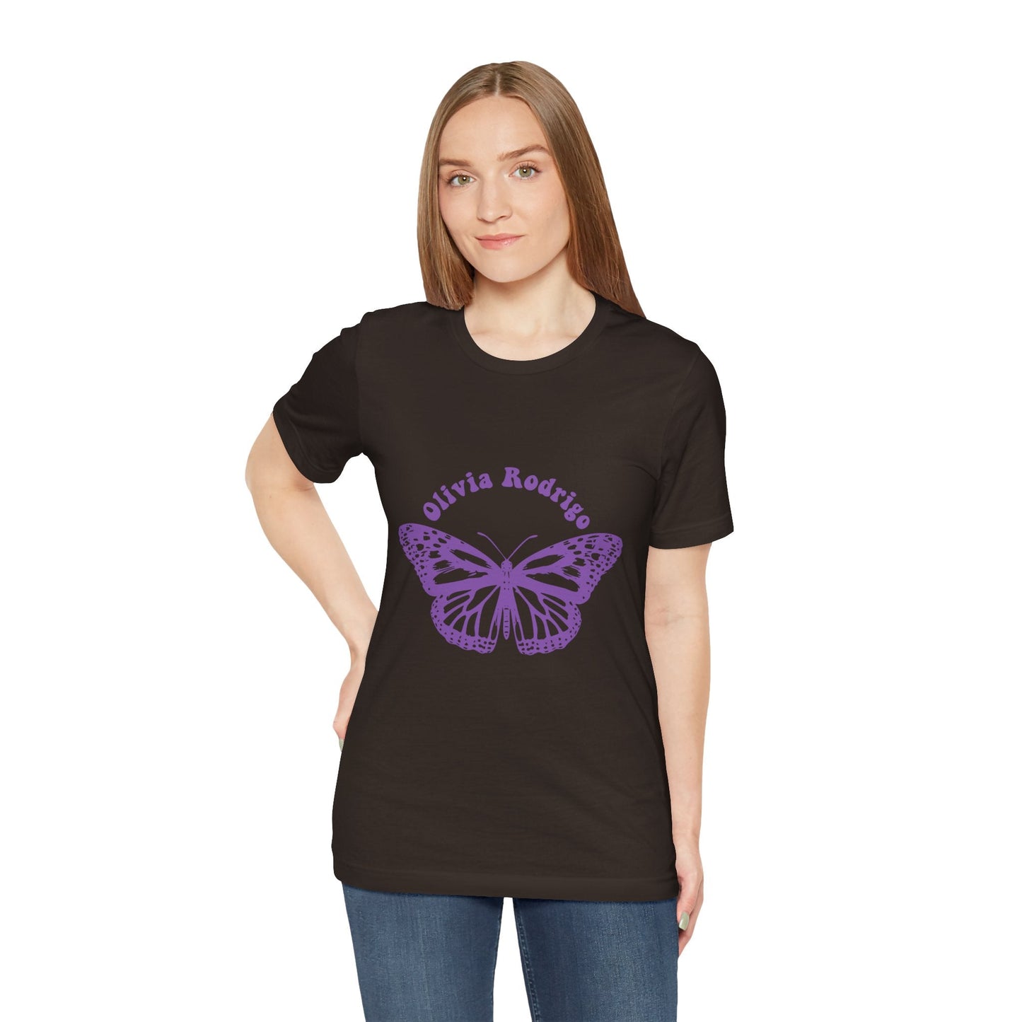 Olivia Rodrigo Unisex Jersey Short Sleeve Tee - With Butterfly Printify