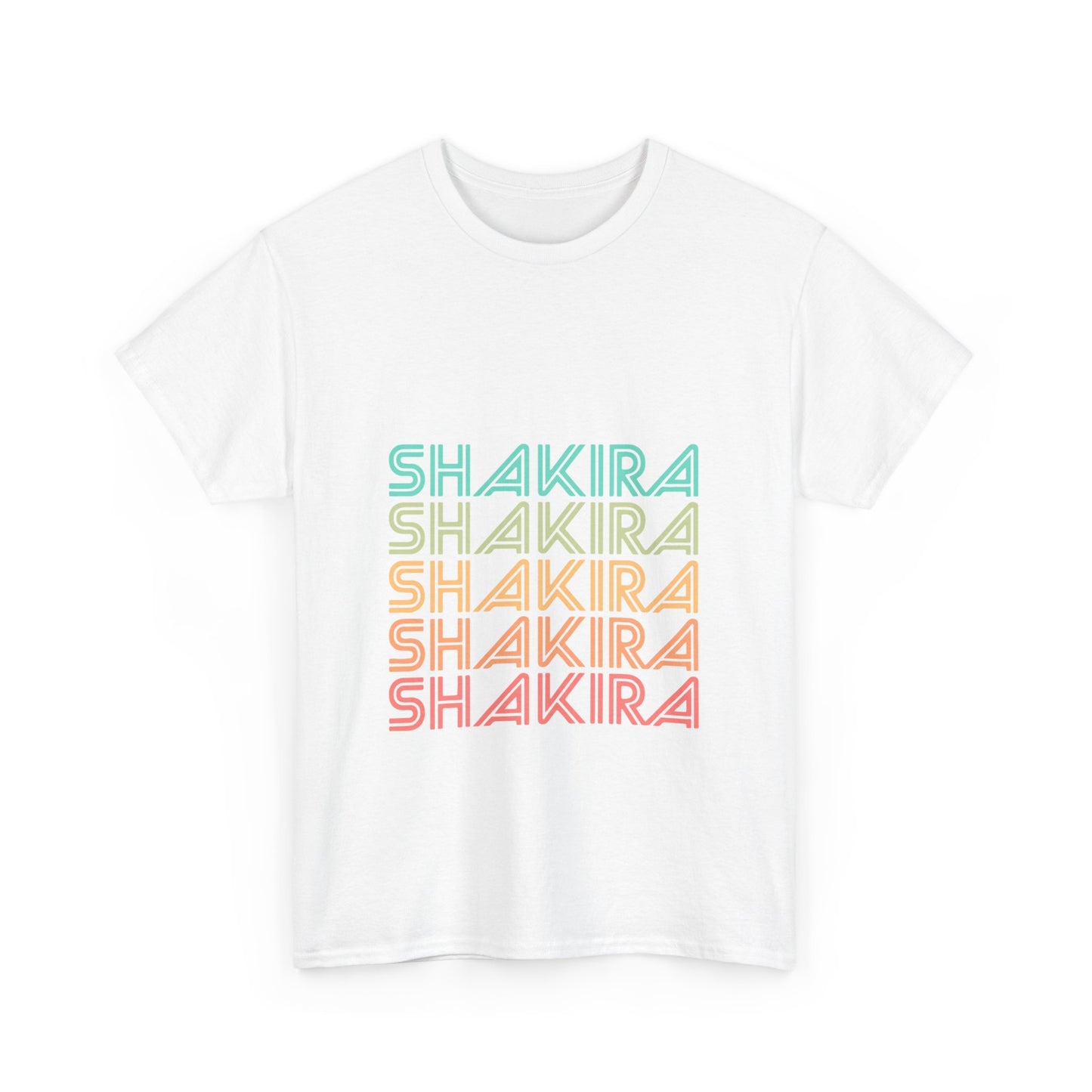 Retro Pop Lines Unisex Heavy cotton tee Printify