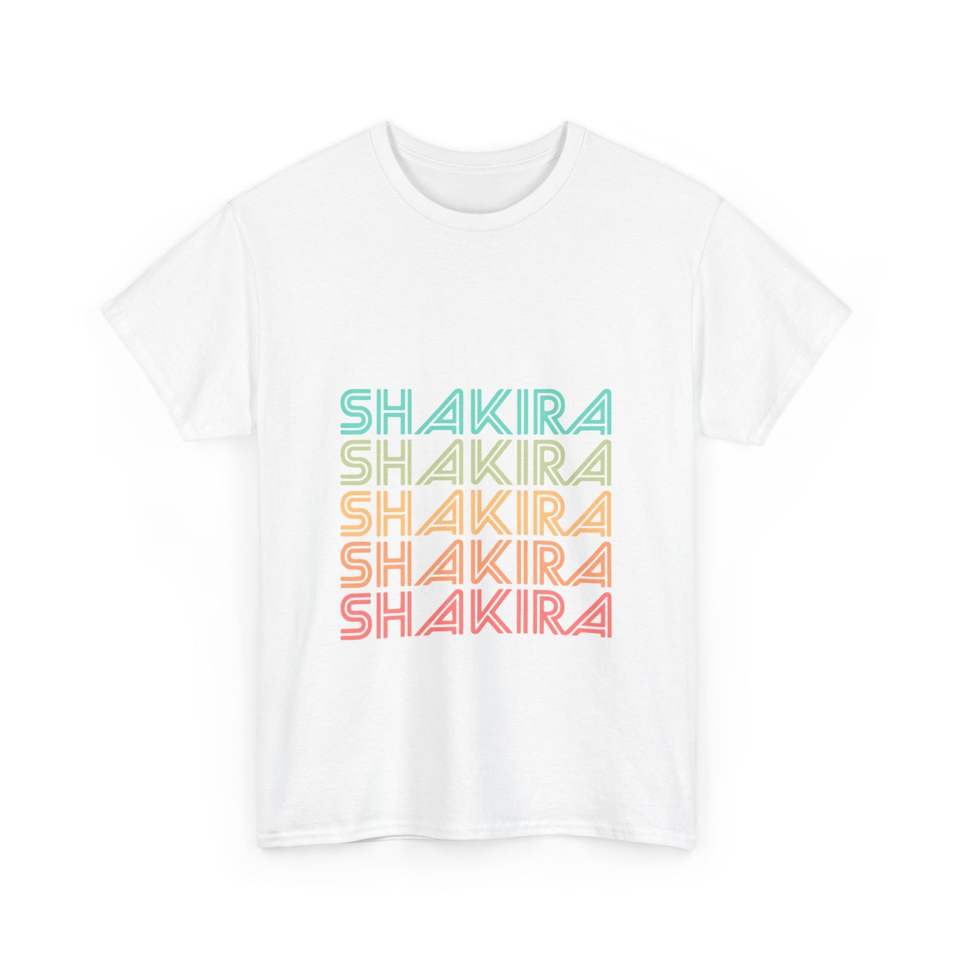 Retro Pop Lines Unisex Heavy cotton tee Printify