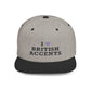 I Love British Accents - Flat Bill Snapback Printify