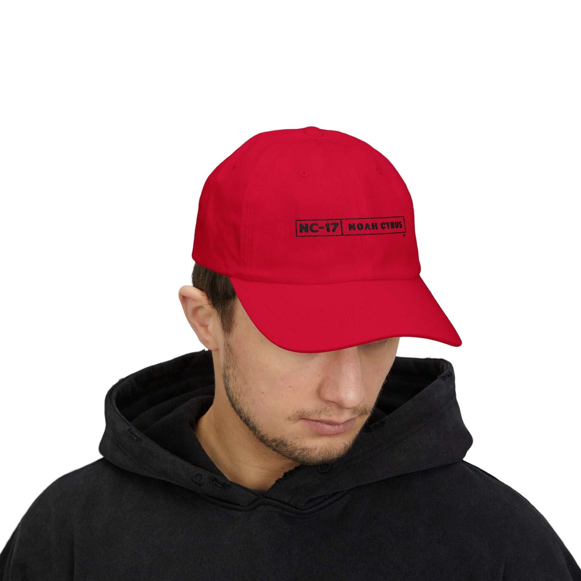 Plain Minimal Black Classic Dad Cap - snazzymerch