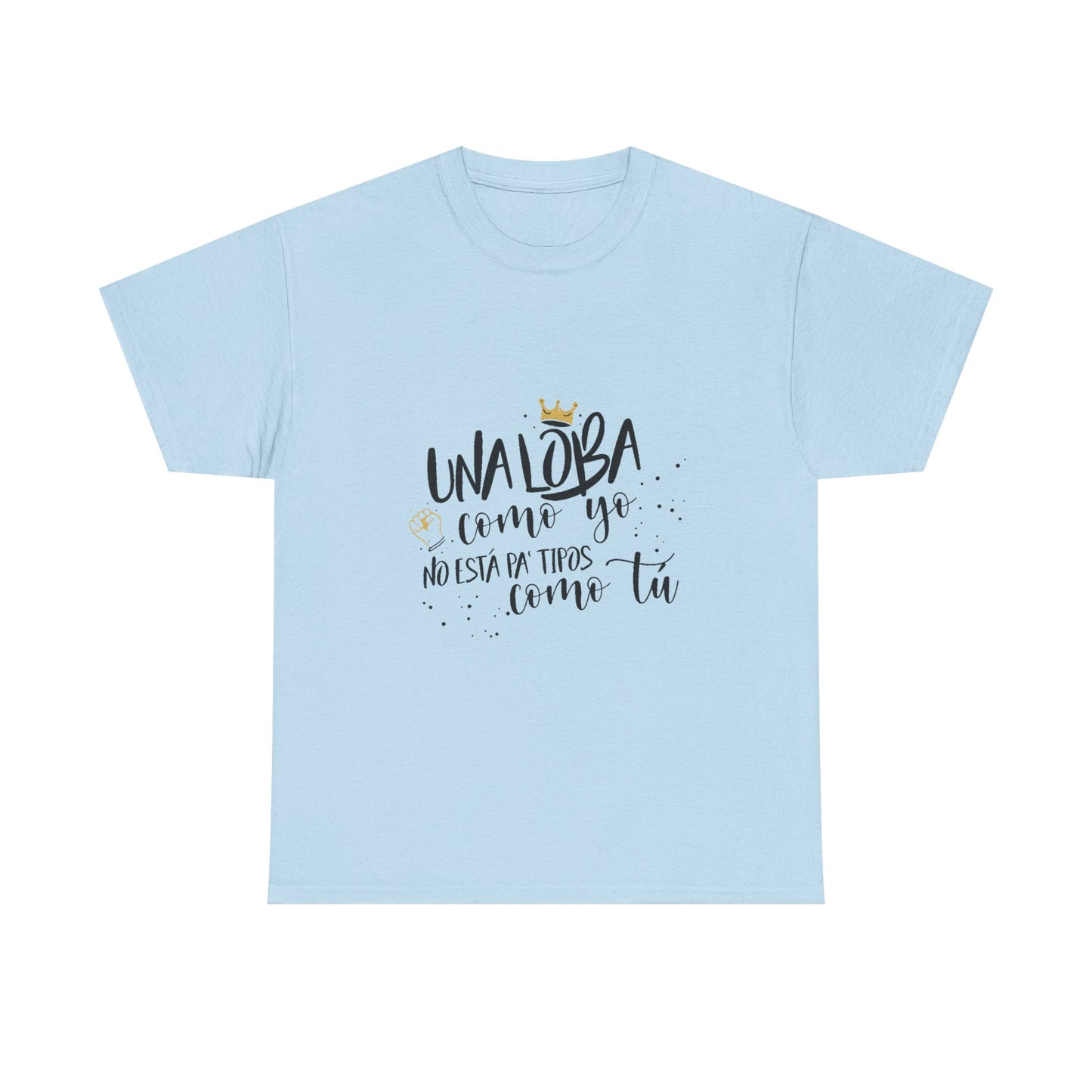 Golden Wolf Energy Unisex Heavy cotton tee Printify