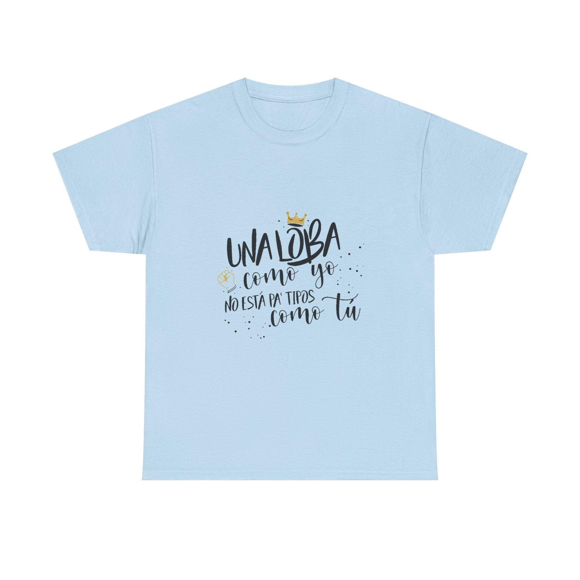 Golden Wolf Energy Unisex Heavy cotton tee Printify