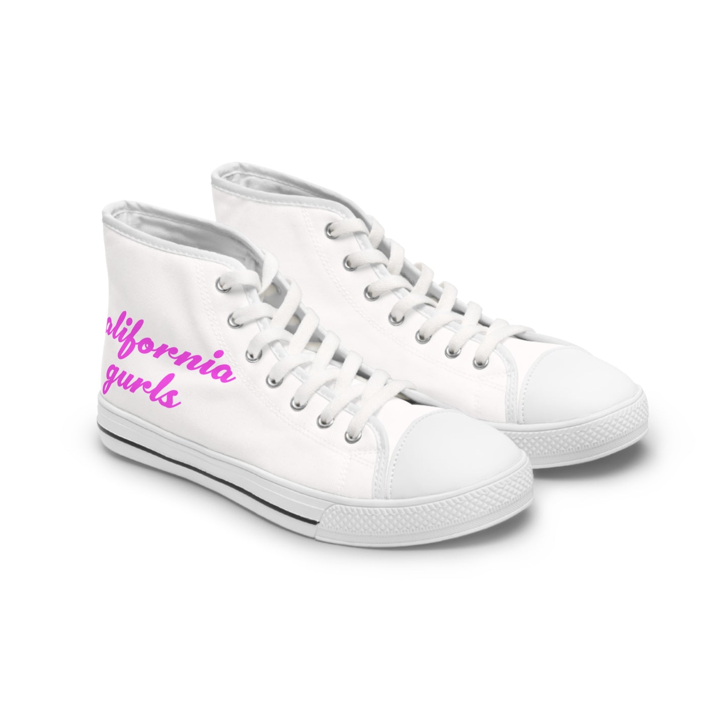 California Script – Women's High Top Top Sneakers Printify