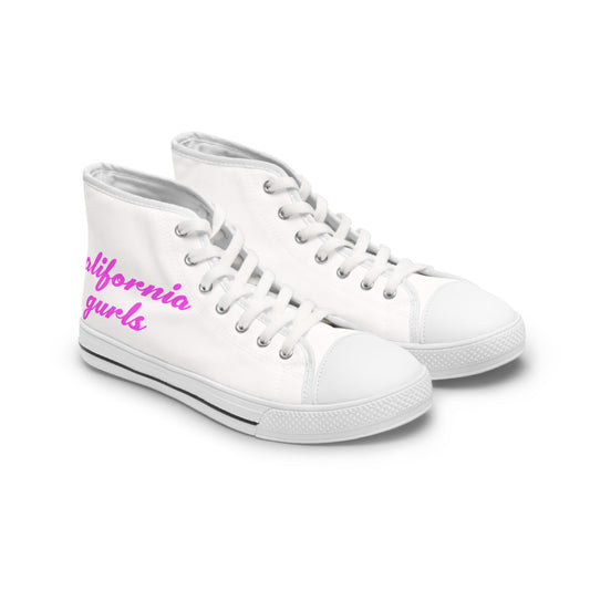 California Script – Women's High Top Top Sneakers Printify
