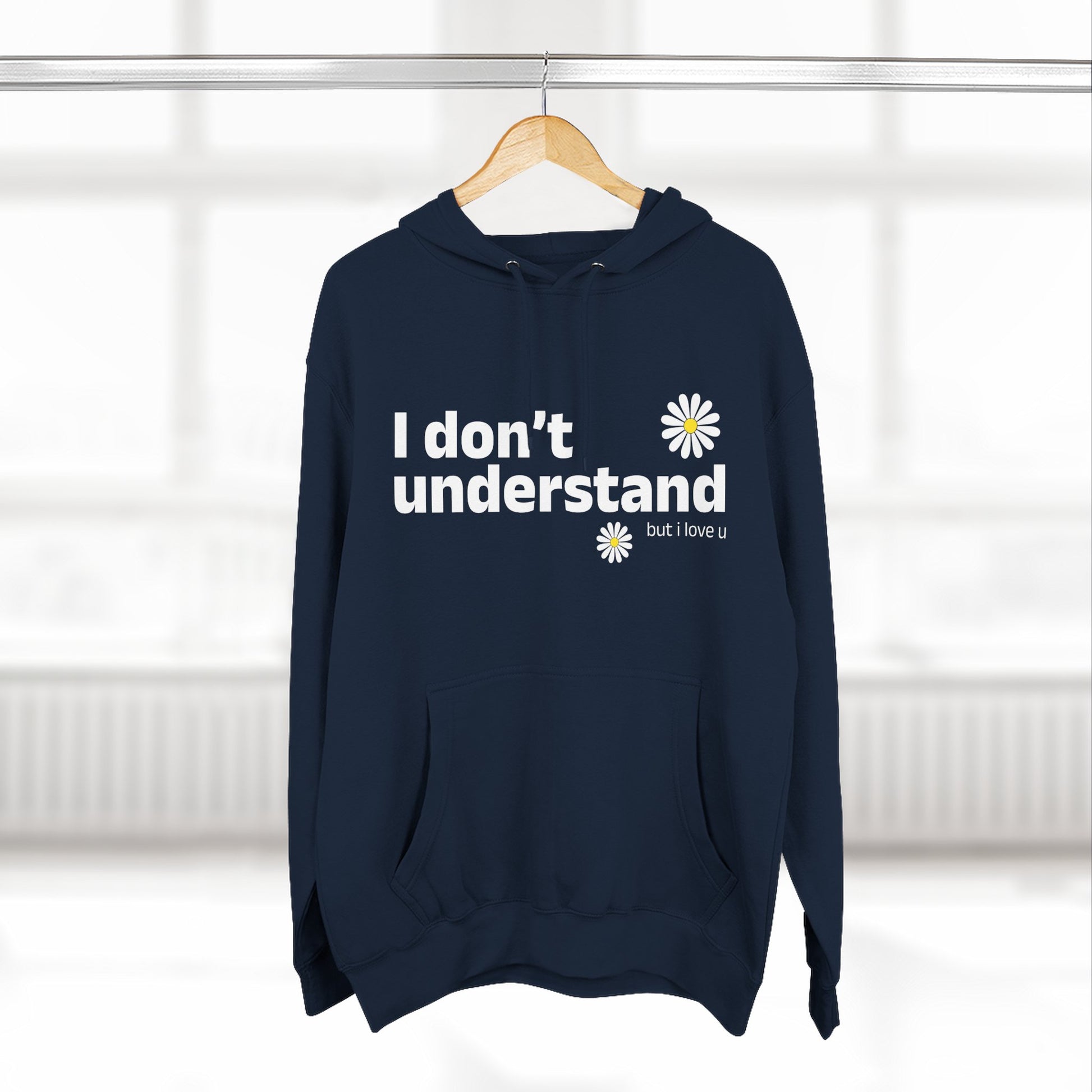 I Don’t Understand Three-Panel Fleece Hoodie - snazzymerch