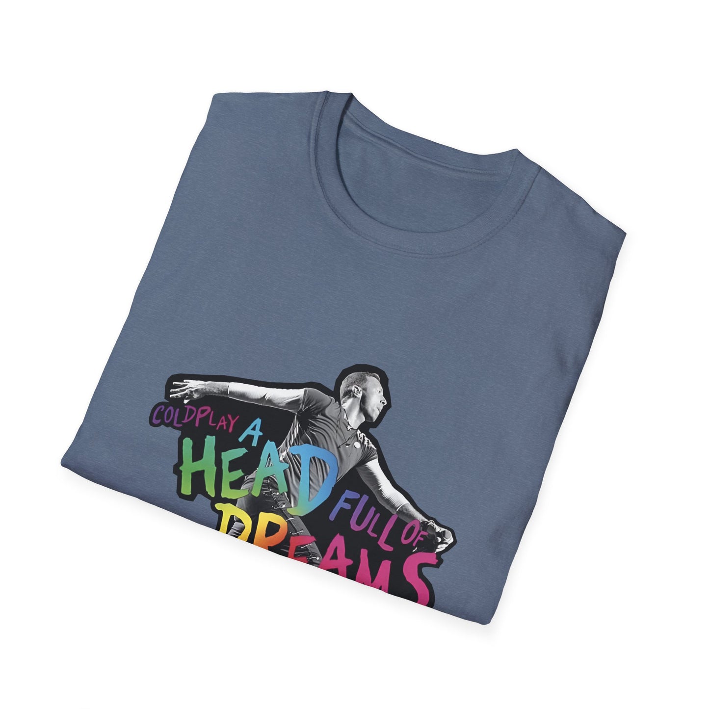 Unisex Softstyle T-Shirt Inspired by Coldplay A Head Full of Dreams Chris Printify