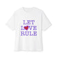 Let Love Rule (Remix) Unisex Oversized Boxy tee Printify