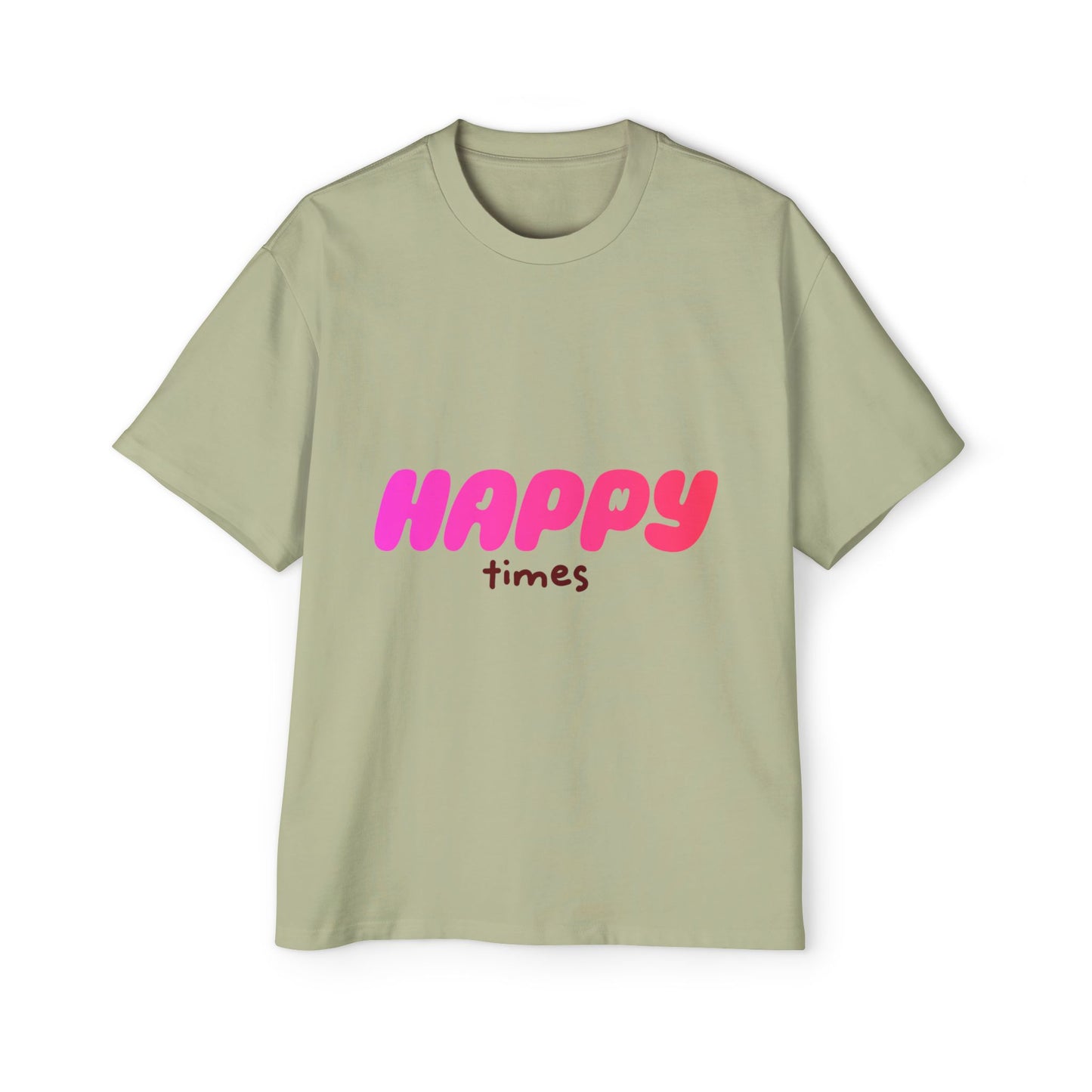 Happy Times Gradient Men's Heavy Oversized Tee - snazzymerch
