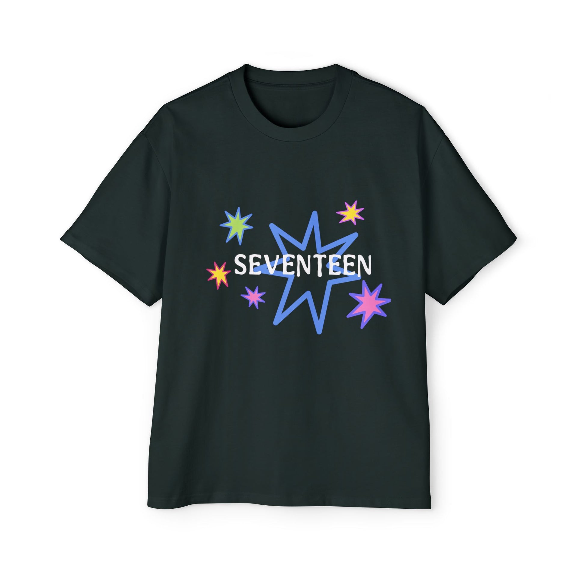 Starlight Seventeen Men's Heavy Oversized Tee - snazzymerch