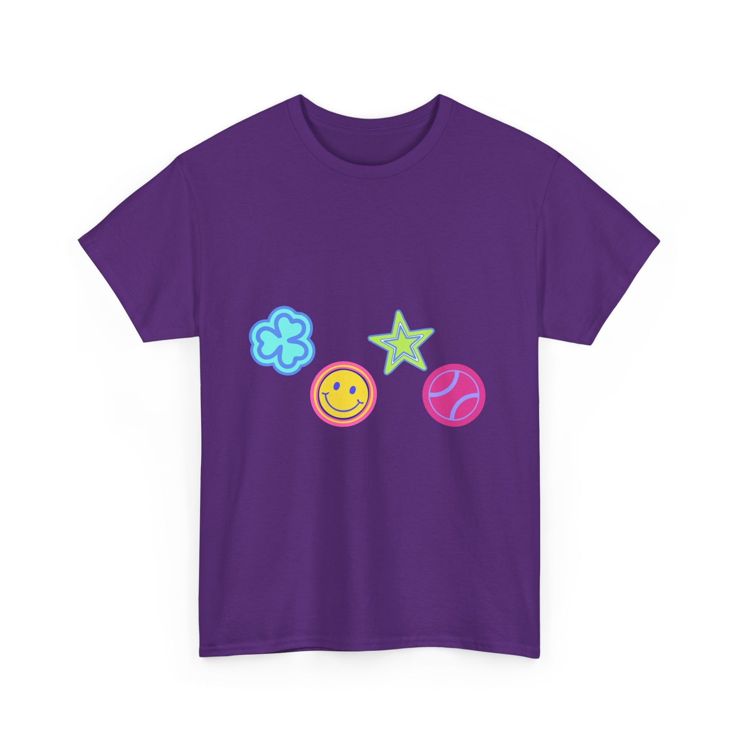 Lucky Star & Clover Patch Unisex Heavy Cotton Tee - snazzymerch