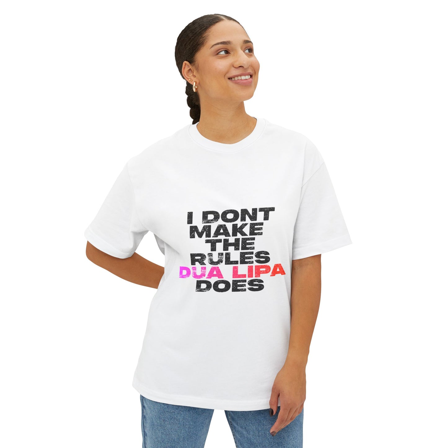 Retro Fade Letter Unisex Oversized Boxy Tee - snazzymerch